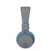 JLab Audio JBuddies Kids Circumaural Wireless Bluetooth Headphones Grey Blue 8JL10332527