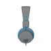 JLab Audio JBuddies Studio Binaural Over Ear Folding Kids Headphones Blue Grey 8JL10332530