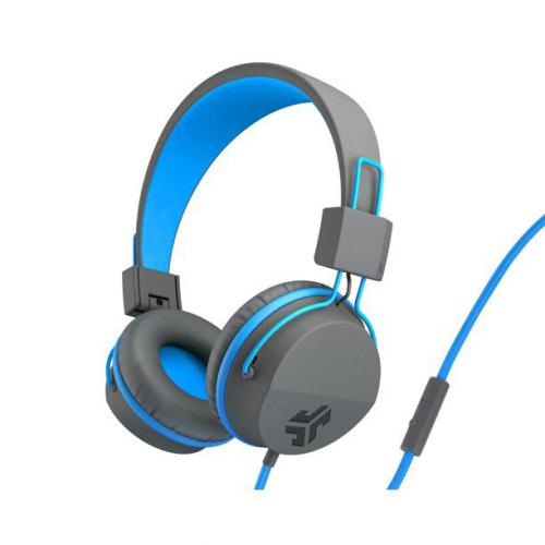 Cheap Stationery Supply of JLab Audio JBuddies Studio Binaural Over Ear Folding Kids Headphones Blue Grey 8JL10332530 Office Statationery