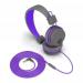 JLab Audio JBuddies Studio Over Ear Folding Kids Headphones Purple Grey 8JL10332531