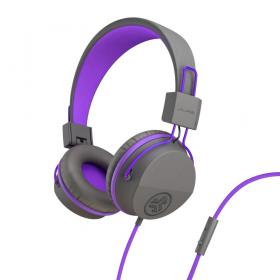 JLab Audio JBuddies Studio Over Ear Folding Kids Headphones Purple Grey 8JL10332531