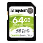 Kingston Technology Canvas Select Plus 64GB Class 10 SDXC Memory Card 8KISDS264GB