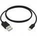 KIT 1m Lightning to USB A Cable Black