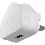 KIT Mains Charger USB A Port 2.1A White 8KTUSBMC2AWHRF