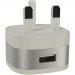 KIT Mains Charger USB A Silver 2.4A