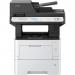 This image shows a sleek and modern Kyocera ECOSYS MA4500x laser printer, with a black and white exterior. The printer is compact and features duplex printing capabilities, a high resolution of 1200 x 1200 DPI, and a multifunction design for added convenience.