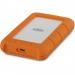 LaCie Rugged 2TB USB C and USB 3.0 2.5 Inch Portable Orange External Hard Drive 8LASTFR2000800