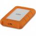 LaCie Rugged 2TB USB C and USB 3.0 2.5 Inch Portable Orange External Hard Drive Drop Shock Dust Rain Resistant 8LASTFR2000800