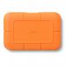 LaCie Rugged 500GB NVMe USB C Orange External Solid State Drive 8LASTHR500800