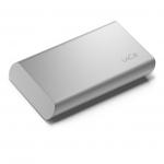 LaCie 500GB V2 USB-C Portable Silver External Solid State Drive 8LASTKS500400