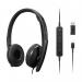 Lenovo Wired Gen 2 USB-C USB-A UC Active Noise Cancelling Headset 8LEN4XD1M39029