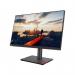 The image shows a sleek and modern Lenovo monitor with a quad HD IPS panel, measuring 23.8 inches and displaying 2560 x 1440 pixels. It has a 4ms response time and features HDMI and DisplayPort connections for seamless connectivity. The monitor also has a USB hub for convenient use.