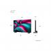 LG C55 42 Inch OLED 3840 x 2160 Pixels 4K Ultra HD HDMI USB Evo AI Smart TV 8LG2OLED42C55LA