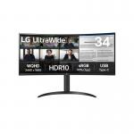 LG 34WR55QK-B 34 Inch 3440 x 1440 Pixels Wide Quad HD VA Panel HDMI DisplayPort USB-C Monitor 8LG34WR55QKB