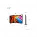 LG UT80 2024 43 Inch 3840 x 2160 Pixels 4K Ultra HD HDMI USB Bluetooth Smart TV 8LG43UT80006LA