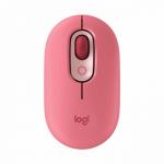 Logitech POP with Emoji Ambidextrous 4000 DPI 4 Buttons Bluetooth Wireless Optical Mouse Heartbreaker Rose 8LO910006548