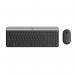 Logitech MK470 Slim USB QWERTY English Keyboard and 1000 DPI Optical Mouse Graphite 8LO920009202