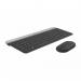 Logitech MK470 Slim USB QWERTY English Keyboard and 1000 DPI Optical Mouse Graphite 8LO920009202