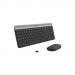 Logitech MK470 Slim USB QWERTY English Keyboard and 1000 DPI Optical Mouse Graphite 8LO920009202