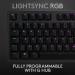 Logitech G512 Lightsync RGB QWERTY UK USB Wired Mechanical Gaming Keyboard with GX Brown Switches 8LO920009350