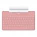 Logitech Keys-to-Go QWERTY UK International Portable Wireless Blush Pink Keyboard for Apple 8LO920010059