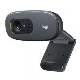 Logitech C270 HD 3MP 1280 x 720 Pixels Resolution USB 2.0 Black Webcam 8LO960001063