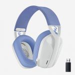 Logitech G435 White Lightspeed Wireless Gaming Headset with Built In Dual Beamforming Microphones 8LO981001074