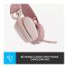 Logitech Zone Vibe 100 Bluetooth Wireless Rose Pink Headset 8LO981001224