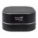 Manhattan Sound Science Metallic Black Bluetooth Speaker - Up to 6 Hours Playback Time; 10m Range; Aux 3.5mm Connector 8MAN164993