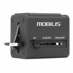 Mobilis2 USB Port Worldwide Travel Adapter - Compatible in 155 Countries 8MNM001243