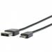 Mobilis 1m USB-A to USB-C Black Cable 8MNM001278