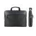 Mobilis 11 to 14 Inch Vintage Compact Briefcase Notebook Case Black 8MNM014007