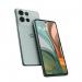 The photo shows a sleek and powerful Motorola Moto G75 mobile phone in Succulent Green. It features a 6.78 inch display, with a Qualcomm Snapdragon 6 Gen 3 processor and 8GB of RAM and 256GB of storage. The phone supports hybrid dual SIM and runs on the Android 14 operating system.
