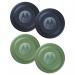 The photograph shows four Motorola smart tags in jade green and midnight blue, each with up to 1 year battery life and water-resistant design. These phone accessories are sleek and functional.