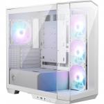 MSI MAG Pano M100R PZ ATX Tempered Glass White Micro Tower Gaming PC Case 8MS10429489