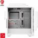 MSI MAG Forge 320R White Airflow Mid Tower Gaming PC Case