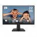 The photograph shows a sleek and modern MSI PRO MP225V monitor with a 21.45 inch display. The 1920 x 1080 pixels provide stunning Full HD resolution, while the VA panel offers vibrant colors and wide viewing angles. The monitor features an HDMI and VGA port, and a quick 8ms response time.