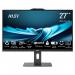 This image shows a sleek and modern MSI all-in-one desktop computer with a 27-inch display. It features an Intel Core i7 processor, 16GB of RAM, and a 1TB SSD for fast storage. The computer also includes Intel UHD Graphics 770 and comes pre-installed with Windows 11 Home.
