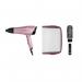 Nicky Clarke Blow Dry Trio Gift Set 2000W Purple Hair Dryers with Cosmetic Bag and Ceramic Radial Brush 8NCNGP201