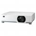 In the photograph, we see a sleek, black NEC projector positioned on a table or stand. Its exterior features a glossy finish, giving it a modern and professional look. The projected image is bright and clear, with vibrant colors and sharp resolution. The projector boasts a high brightness of 6200 ANSI Lumens, making it suitable for well-lit environments. The display panel has a large resolution of 1920 x 1200 pixels, providing a crisp and detailed image. This 3LCD WUXGA projector utilizes laser technology, ensuring a long lifespan and low maintenance. Its standard throw lens enables it to deliver a large image from a short distance, making it ideal for presentations or movie nights in small to medium-sized rooms. The projector also offers connectivity options, including HDMI, for easy setup and compatibility with various devices.