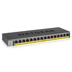 16 Port 76W PoE Gigabit Ethernet Switch 8NEGS116LP100