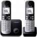 TG6812 DECT Phone Twin Pack Silver Black 8PAKXTG6812EB