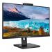 The Philips Monitors Philips S Line 272S1MH is a sleek and modern 27 inch monitor with a Full HD IPS panel. Featuring a resolution of 1920 x 1080 pixels, this monitor delivers crisp and clear image quality with vibrant colors. The monitor comes with multiple connectivity options including HDMI, DVI, VGA, and DisplayPort, making it easy to connect to various devices. The LED backlighting provides a bright and energy-efficient display. What sets this monitor apart is its built-in webcam, perfect for video conferencing or video calls. With its slim design and stylish stand, this monitor adds a touch of elegance to any workspace.