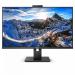 The picture shows a 31.5 inch Philips P Line monitor with a Quad HD IPS panel and a resolution of 2560 x 1440 pixels. It features HDMI, DisplayPort, and USB-C ports for seamless connectivity. The sleek design and thin bezels make for an immersive viewing experience.