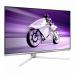 Philips Evnia 8000 31.5 Inch 3840 x 2160 Pixels 4K Ultra HD QD-OLED FreeSync Premium Pro HDMI DisplayPort USB-A USB-C White Monitor 8PH32M2N890000