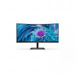 Philips E Line 346E2CUAE 34 Inch 3440 x 1440 Full HD Resolution Curved Wide Quad HD 100Hz Refresh Rate DisplayPort USB HDMI USB C LED Monitor 8PH346E2CUAE