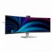 Philips 6000 Series 48.8 Inch 5120 x 1440 Pixels Dual Quad HD VA Panel HDMI DisplayPort USB-C Curved Business Monitor 8PH49B2U6900CH