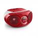 Philips AZ215R CD Sound Machine Red