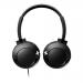 BassPlus OnEar Wired Headphones Black