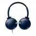 Bass Plus On Ear Wired Headphones Blue
